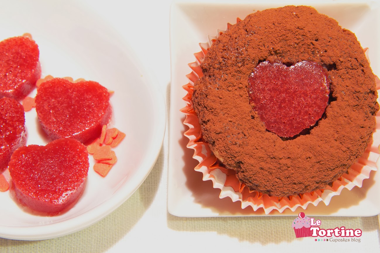 san valentino: cupcakes cuor di gelée