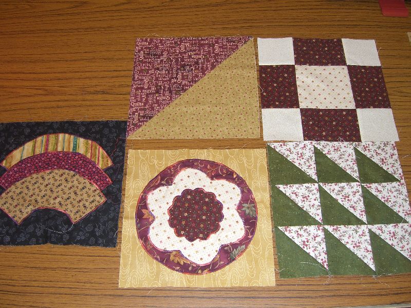 sashiko and other stitching Japanese Taupe Quilt Blocks as Block of