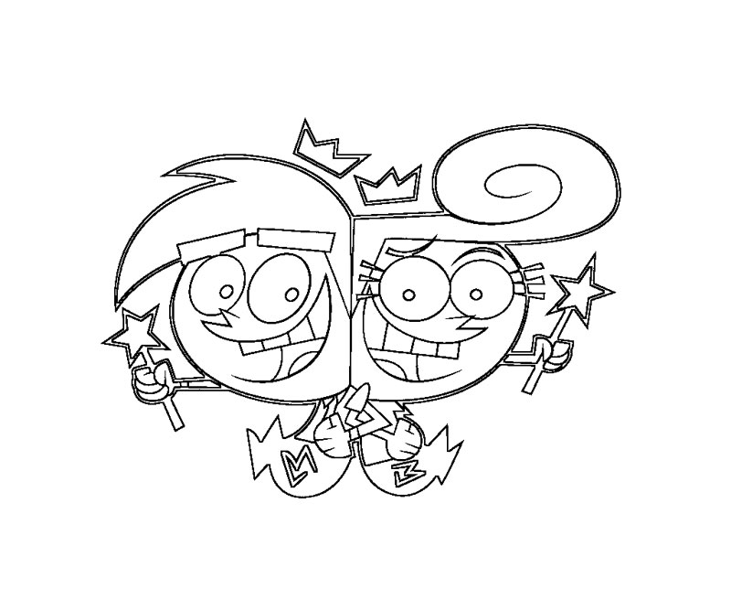 fairly oddparents printable coloring pages - photo #45