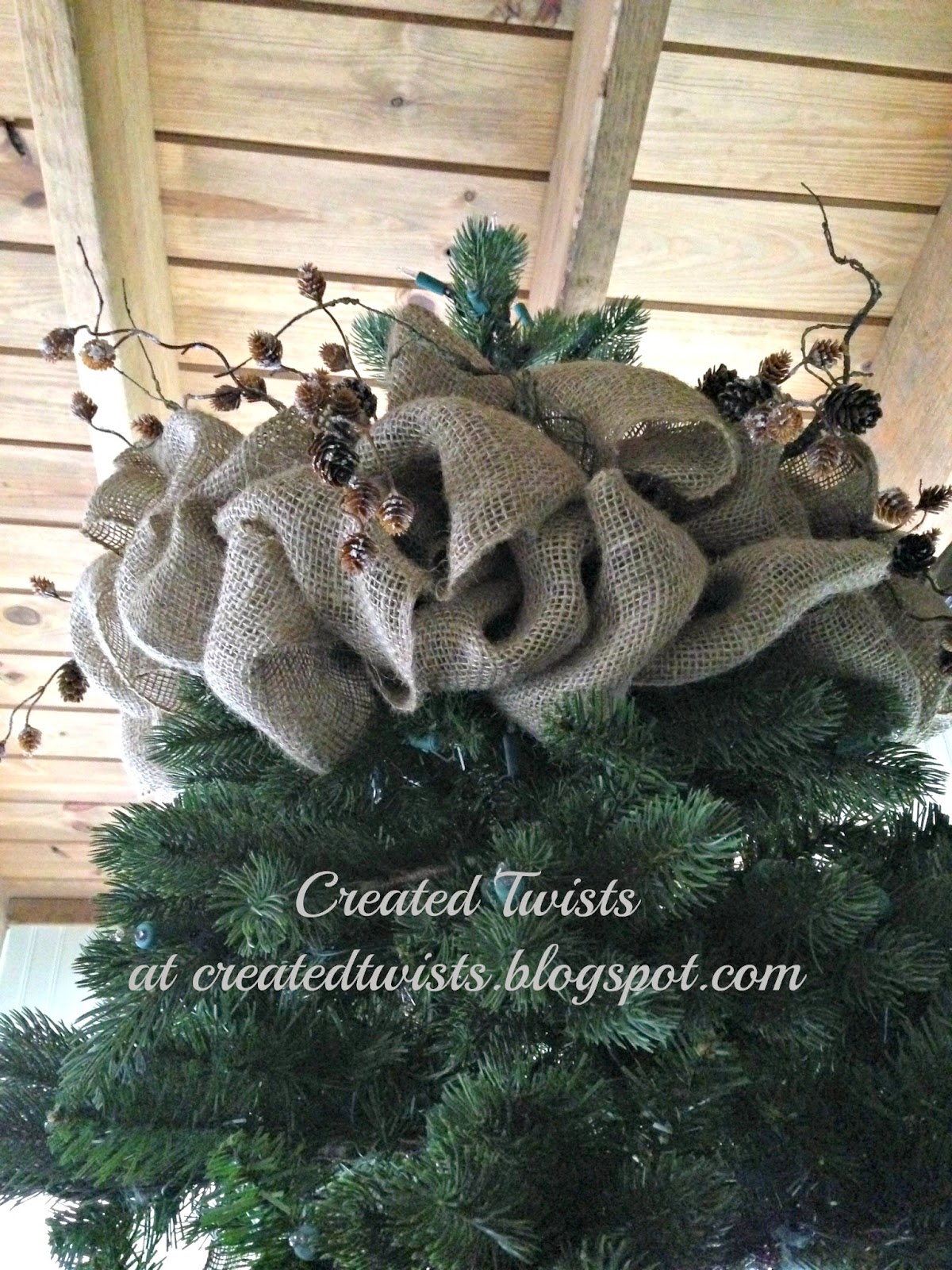 Created Twists New, and only from Created Twists...Burlap Tree Crowns