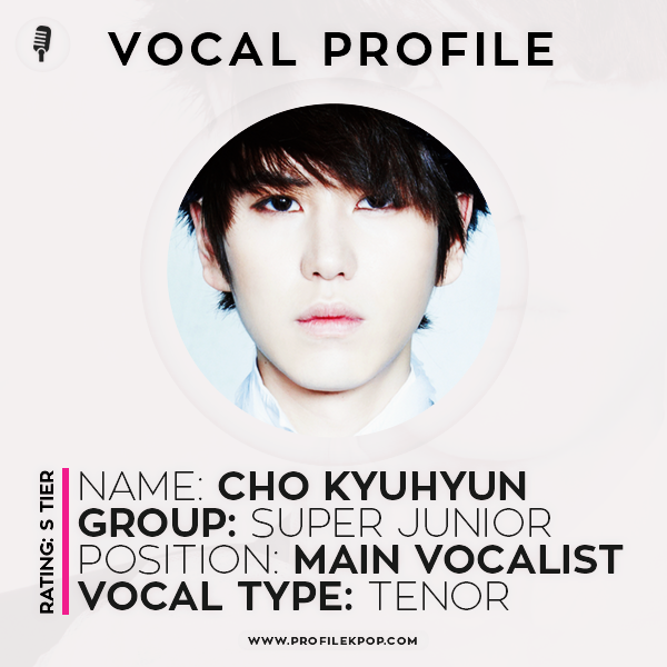 Kyuhyun (Super Junior): Vocal Profile - Profile Kpop – Vocal and rap