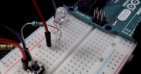 DinShaTECH: Arduino Tutorial # 7 - Push Button - Fading a LED (PWM)