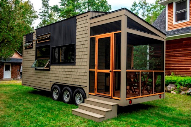 tiny house with screened porch