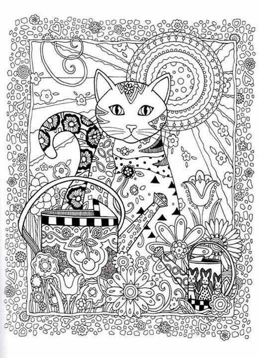 Free Mandala Grosse Malbeispiele Katze Mandala Zeichnung