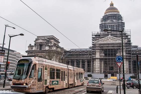 Panoramica del palacio de justicia de Bruselas