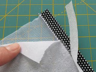 Work in progress - Purse organiser - Binding stitching