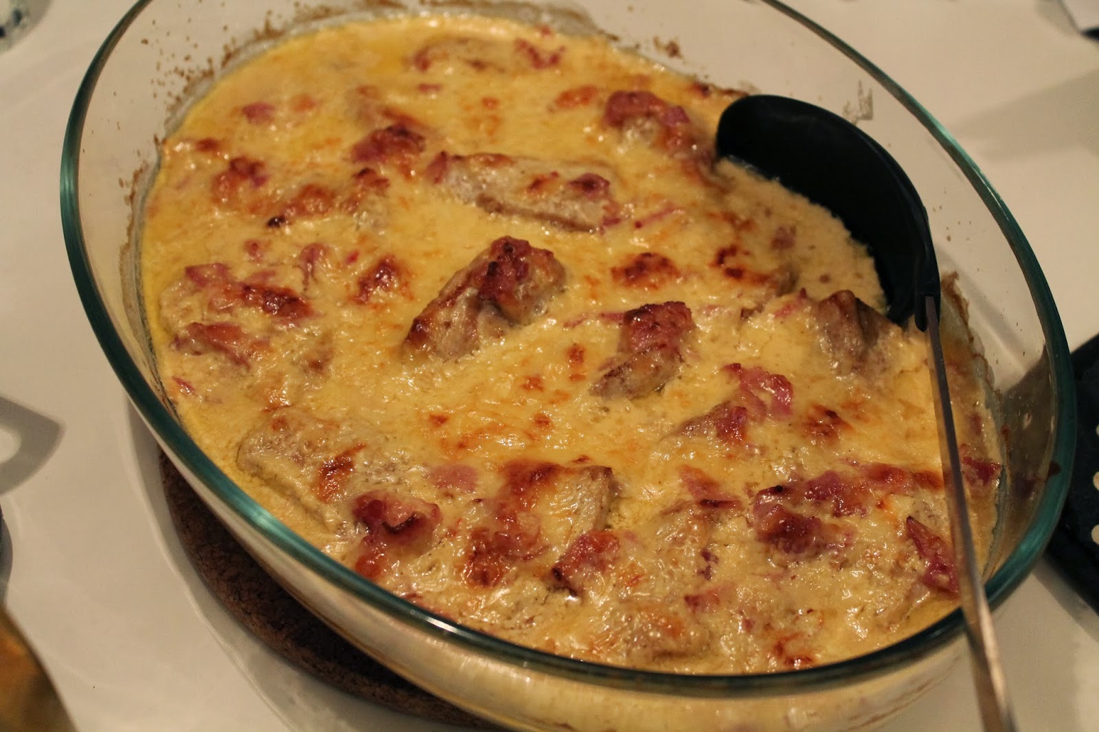 LINDA Kycklinggratäng med vitlök och creme fraiche!