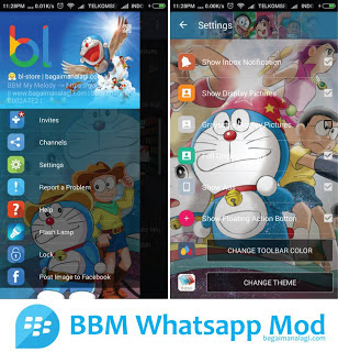 BBM MOD WHATSAPP DORAEMON V2.11.0.18