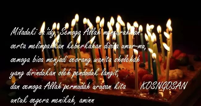 Kata Kata Ulang Tahun Untuk Teman Wanita