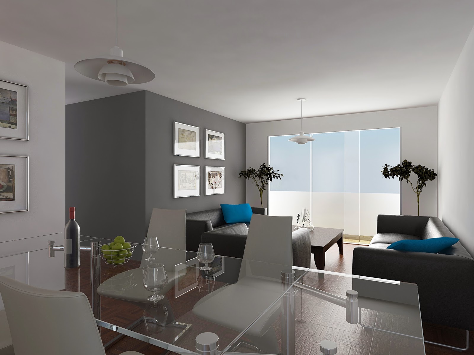 -COSMOPOLIS-: Sala - Comedor