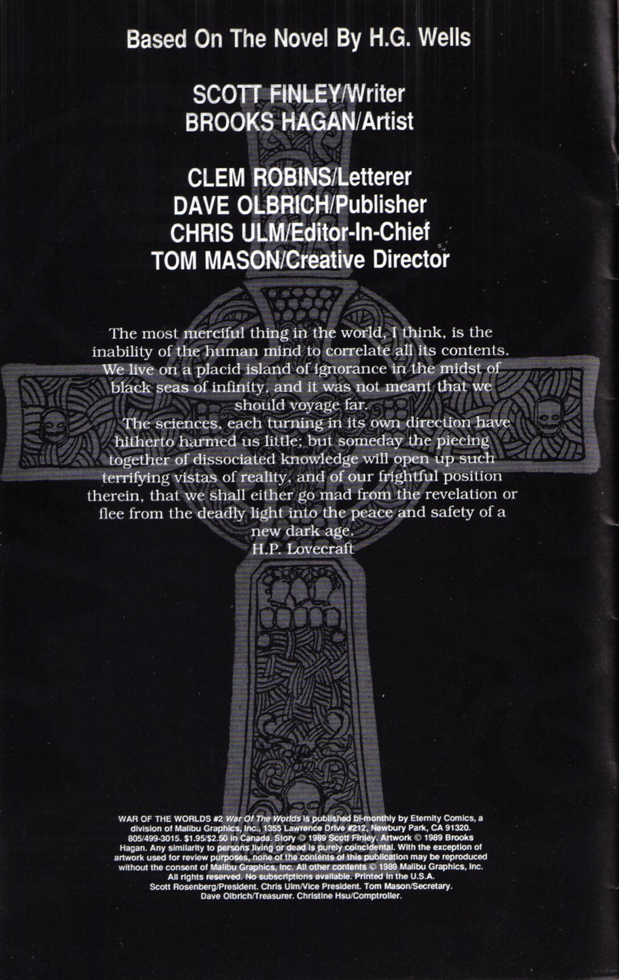 Read online War of the Worlds comic -  Issue #2 - 2