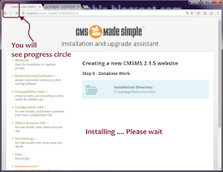 Install CMSMadeSimple 2.1.5 ( CMSMS ) on Windows 7   XAMPP tutorial 10
