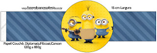 Película de los Minions: Imprimibles Gratis para Fiestas Para servilleteros.