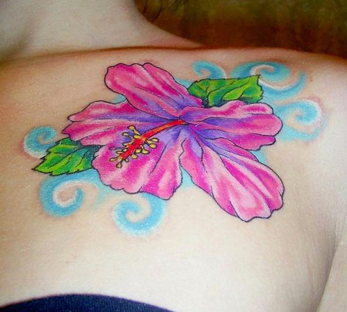 For me'ns For Girls 3: Hibiscus Flower Tattoos