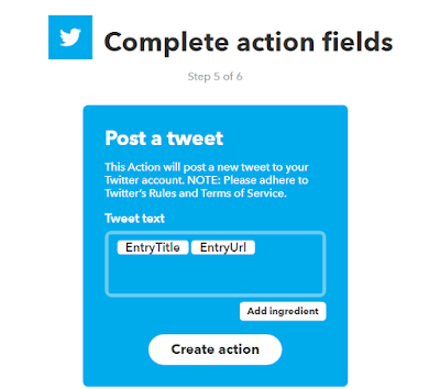 IFTTT usage for social media automation.