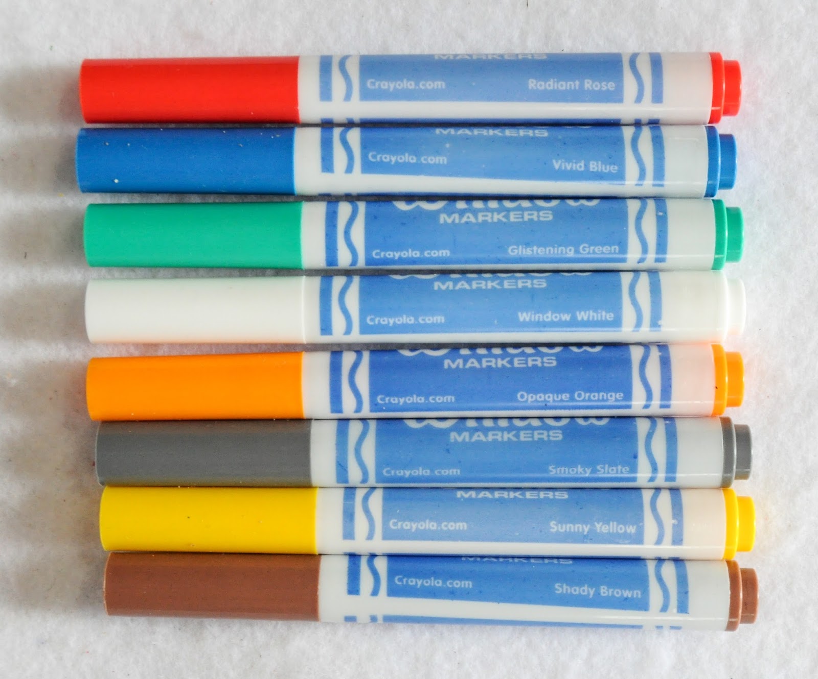 8 Count Crayola Window Markers What's Inside the Box  Jenny's Crayon