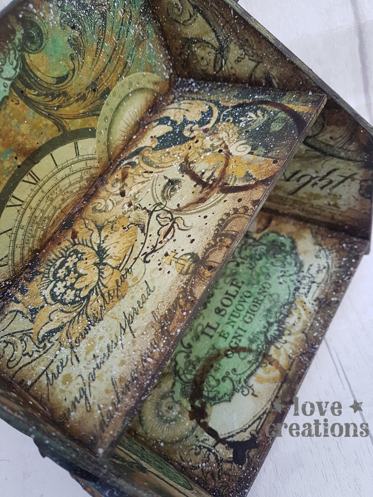 Tando Creative Mini Book Store decoupage project by Monika