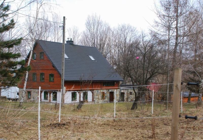 Antoniów, luty 2014 r. Domy przysłupowe, Antoniów, Izery, ZM