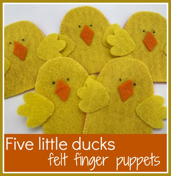Jennifer's Little World blog Parenting, craft and travel Five Little Ducks felt puppets