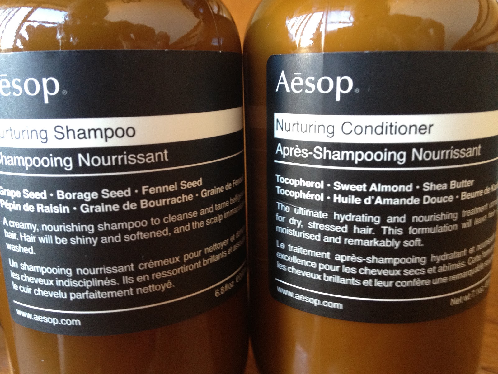 Aesop Nurturing Shampoo and Conditioner review Lather Rinse Repeat