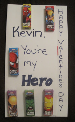 Homemade Superhero Valentines Day Card
