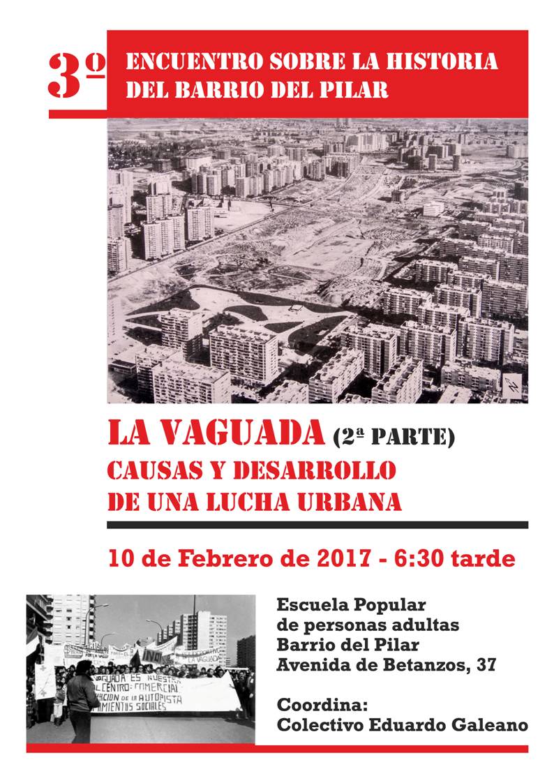10 febrero La Vaguada una lucha urbana popular
