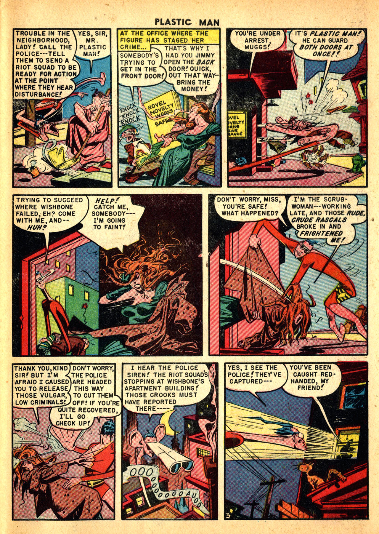 Read online Plastic Man (1943) comic -  Issue #23 - 29