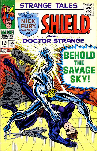 Strange Tales v1 #165 nick fury shield comic book cover art by Jim Steranko Strange Tales v1 #165 nick fury shield comic book cover art by Jim Steranko