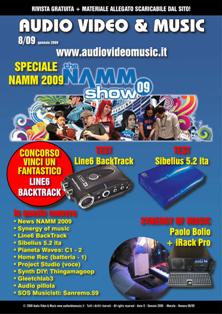 Audio Video & Music 8 - Gennaio 2009 | TRUE PDF | Mensile | Professionisti | Audio Recording | Software | Hardware