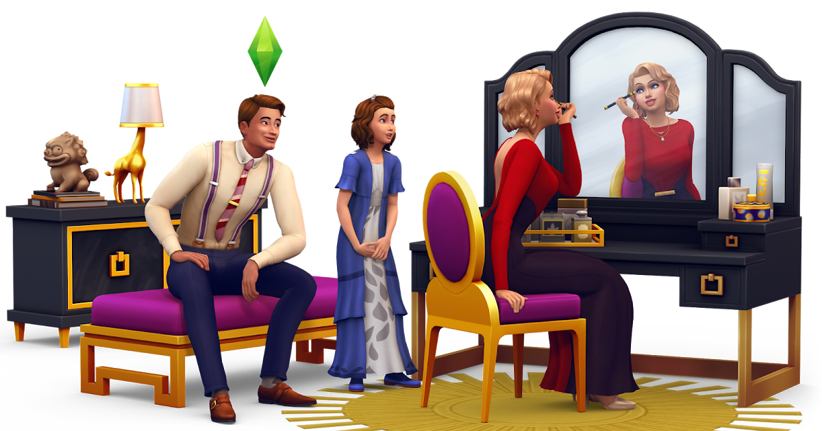 download The Sims 4 Glamour Vintage Coleção de Objetos ~ Anderton THE Gamer