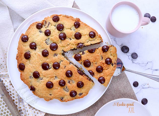 Cookie géant au chocolat pour 4 personnes - Recettes - Elle à Table