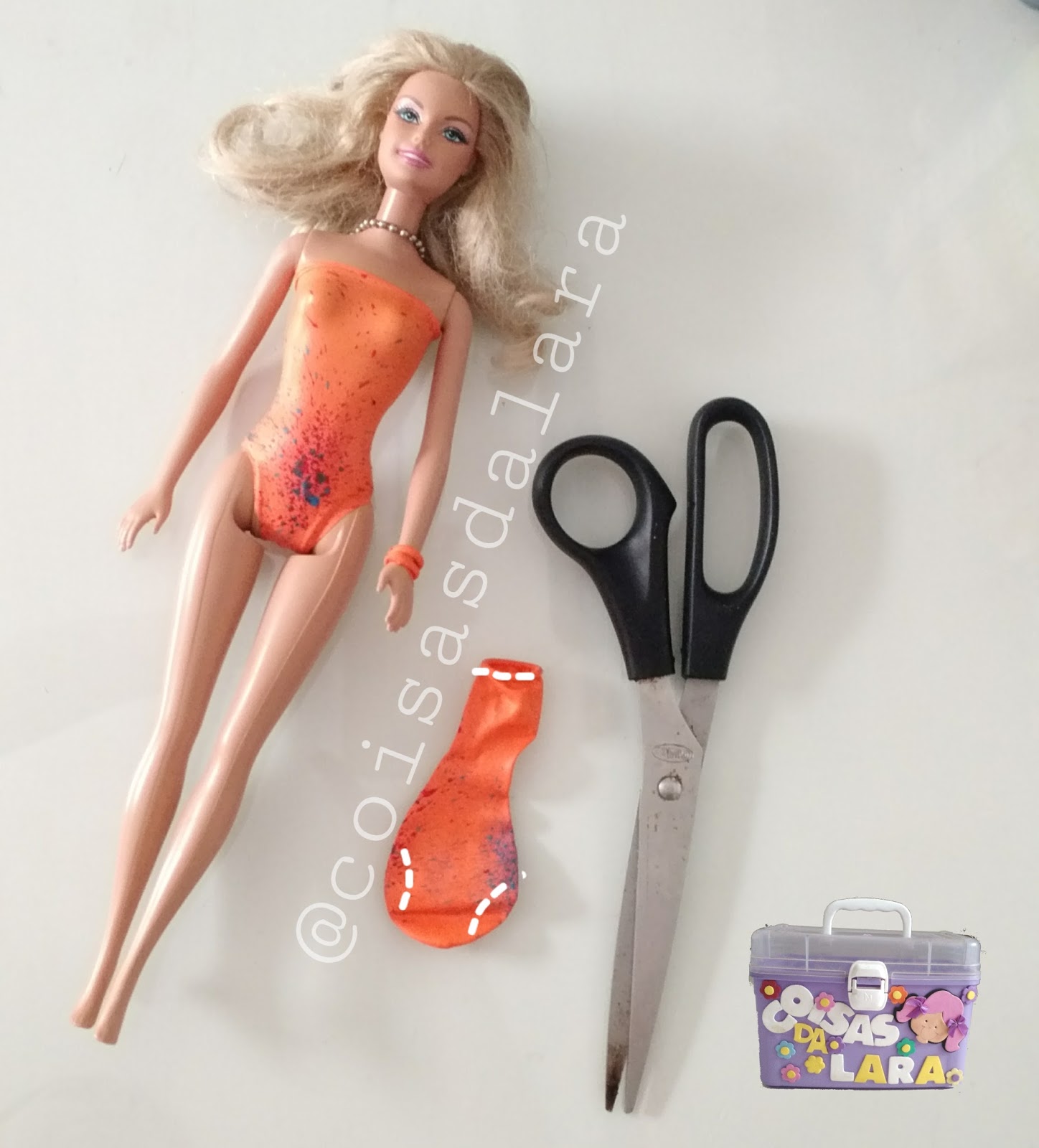 DIY roupas e biquínis para boneca Barbie (SEM COLA OU COSTURA) com bexigas/  balões