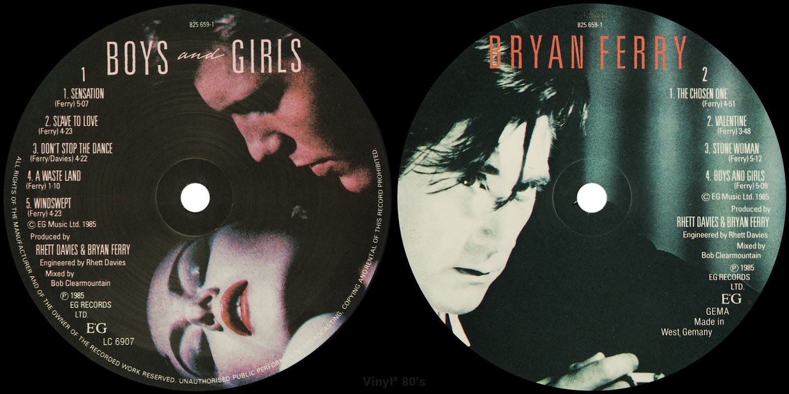 1985 Boys And Girls Bryan Ferry Rockronología