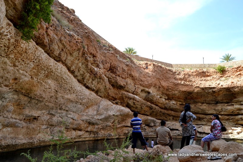 rock layers of Bimmah Sinkhole