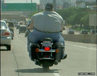fat people ride bycicle