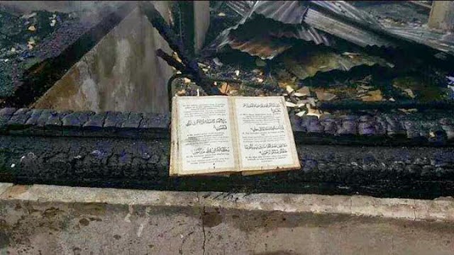 Subhanallah! Kitab Yasin Masih Elok Walaupun Rumah Hangus ...
