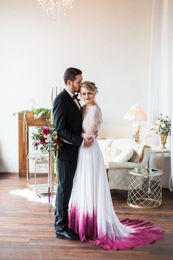 15 Awesome Dip Dye Wedding Dresses That You Will Absolutely