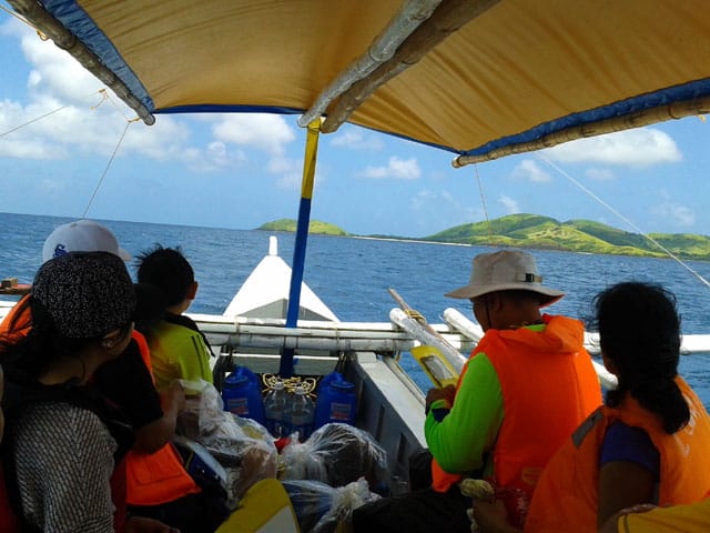 A sail-boat to Balagbag Island