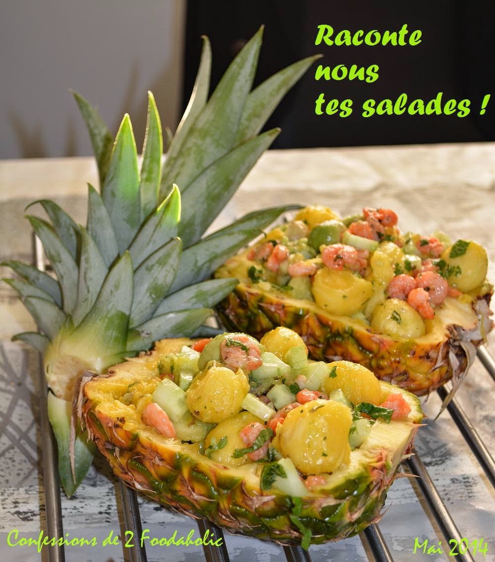 Salade exotique à l&amp;#39;ananas et sa vinaigrette ~ Raconte nous tes salades ...