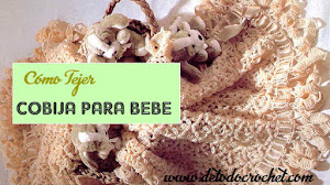Mantilla para bebé tejida al crochet - explicación en Español