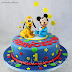 Torta Decorata Per Un 1°compleanno Con Baby Topolino E...