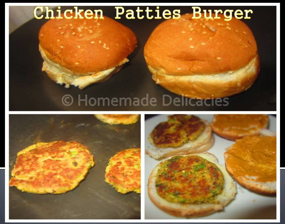 Homemade Delicacies Chicken Patties Burger