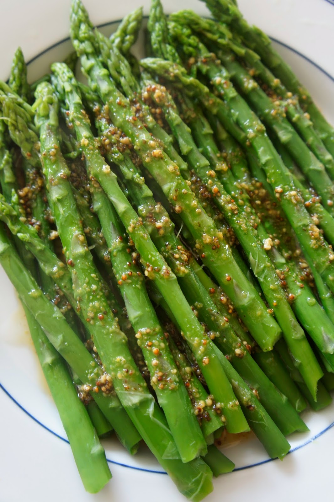 Savory Sweet and Satisfying Asparagus with Maple Mustard Glaze