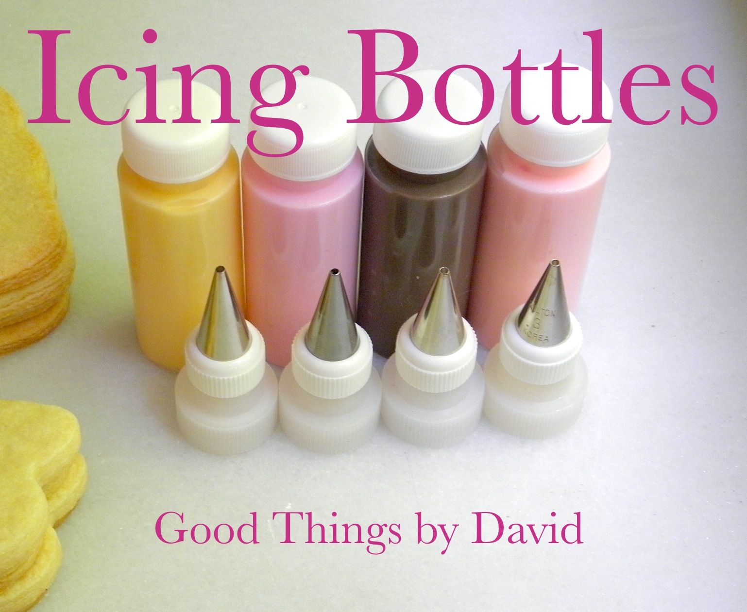Icing Kit - 3 Bottles for Decorating Cookies
