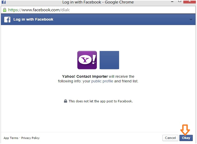 Yahoo facebook