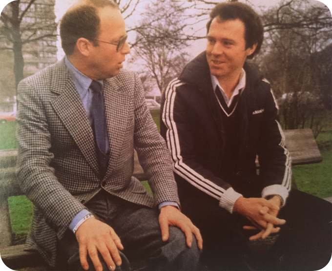 Thierry Roland on tour and special guest. FRANZ BECKENBAUER.
