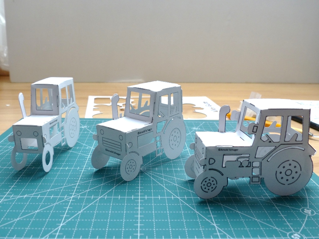 Traktor Aus Papier Basteln | dansenfeesten