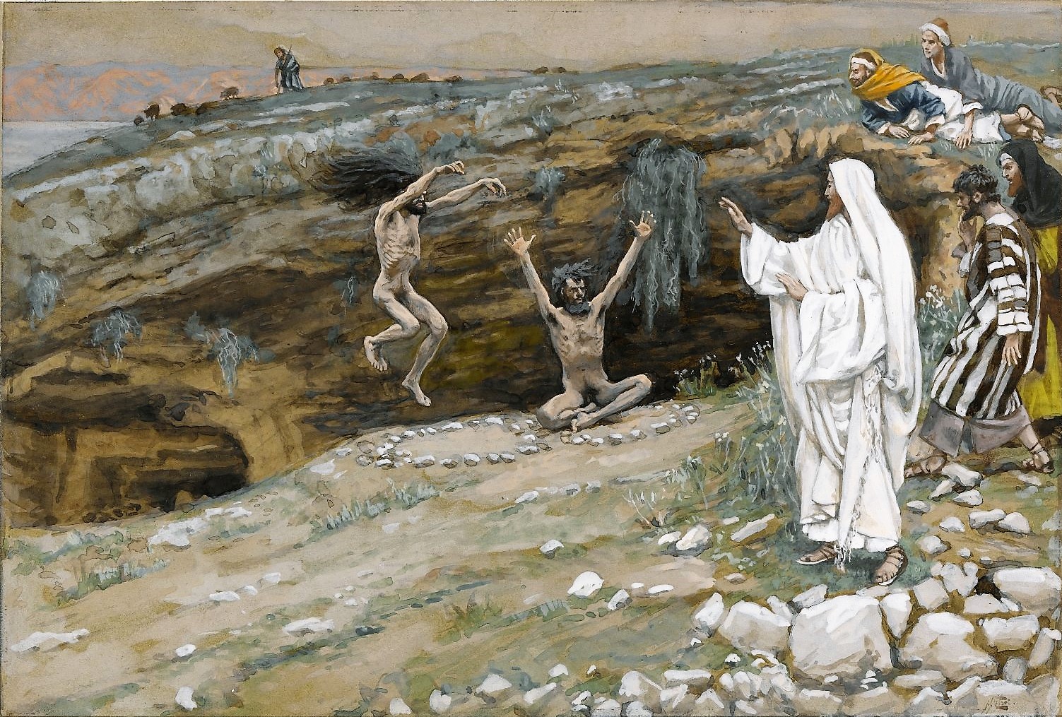 The Bible In Paintings: JESUS EXORCISES A LEGION OF DEMONS