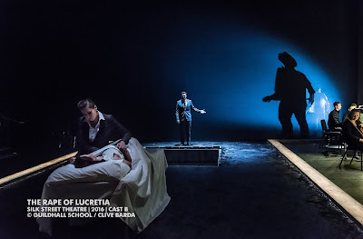 Elizabeth Karani, Karzyna Baljeko, Thomas Atkins - Britten's The Rape of Lucretia at Guildhall School - photo Clive Barda