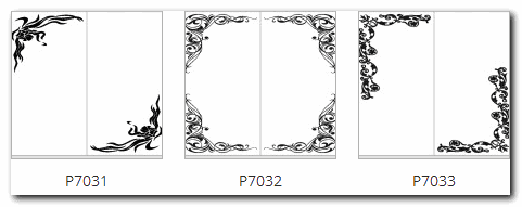 изображение рамок и уголков на зеркале